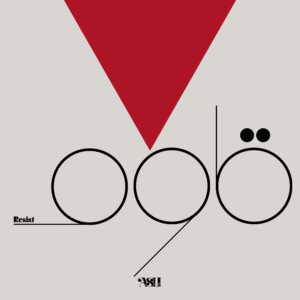 Resist Calligraphy قاوم (Resist) in bold Arabic calligraphy with a red triangle. A minimalist, powerful design for resistance, strength, and Palestinian pride.