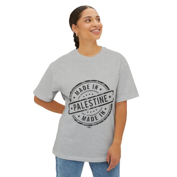 ASLI Made in Palestine Stamp Unisex Oversized Boxy Tee - Made in Palestine | Casual Wear, Gift for Travelers, Souvenir Clothing, Comfortable Fashion - Image 19