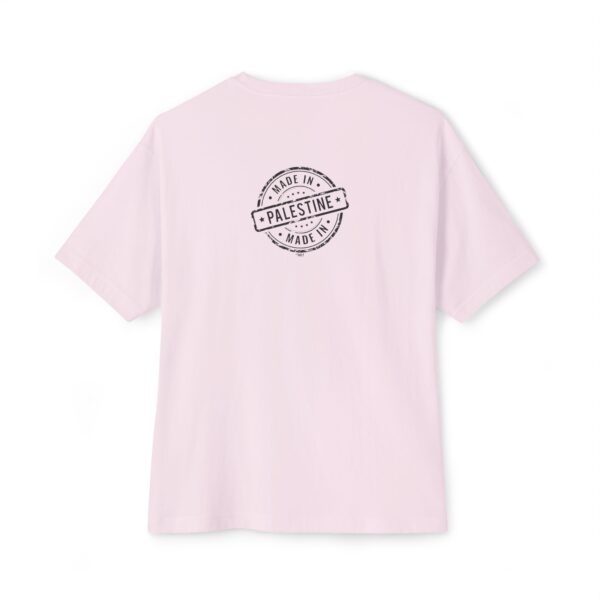 ASLI Made in Palestine Stamp Unisex Oversized Boxy Tee - Made in Palestine | Casual Wear, Gift for Travelers, Souvenir Clothing, Comfortable Fashion - Image 6