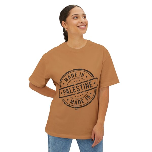 ASLI Made in Palestine Stamp Unisex Oversized Boxy Tee - Made in Palestine | Casual Wear, Gift for Travelers, Souvenir Clothing, Comfortable Fashion - Image 15