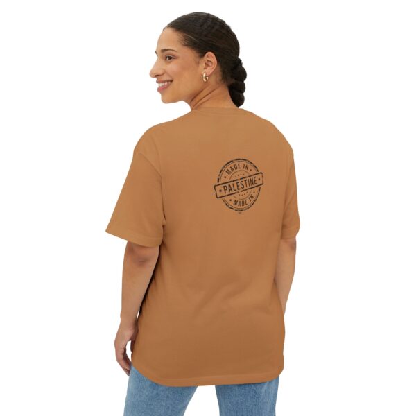 ASLI Made in Palestine Stamp Unisex Oversized Boxy Tee - Made in Palestine | Casual Wear, Gift for Travelers, Souvenir Clothing, Comfortable Fashion - Image 16