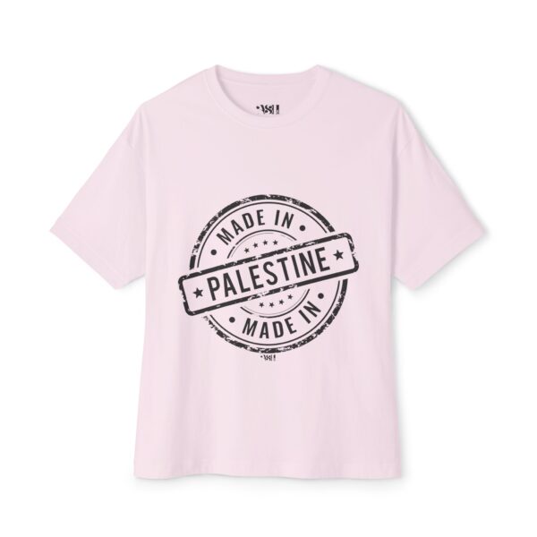 ASLI Made in Palestine Stamp Unisex Oversized Boxy Tee - Made in Palestine | Casual Wear, Gift for Travelers, Souvenir Clothing, Comfortable Fashion - Image 5