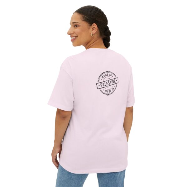 ASLI Made in Palestine Stamp Unisex Oversized Boxy Tee - Made in Palestine | Casual Wear, Gift for Travelers, Souvenir Clothing, Comfortable Fashion - Image 8