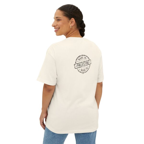 ASLI Made in Palestine Stamp Unisex Oversized Boxy Tee - Made in Palestine | Casual Wear, Gift for Travelers, Souvenir Clothing, Comfortable Fashion - Image 12