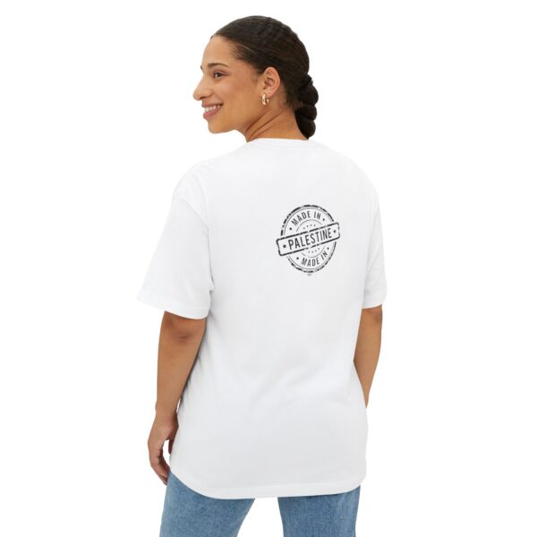 ASLI Made in Palestine Stamp Unisex Oversized Boxy Tee - Made in Palestine | Casual Wear, Gift for Travelers, Souvenir Clothing, Comfortable Fashion - Image 4