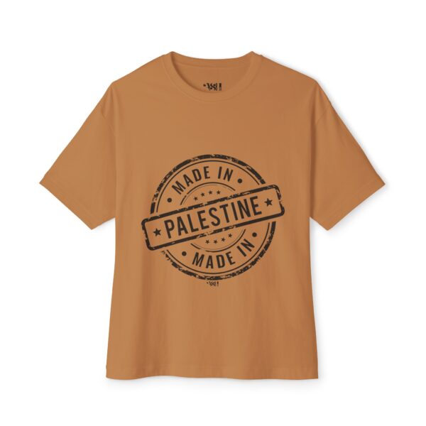 ASLI Made in Palestine Stamp Unisex Oversized Boxy Tee - Made in Palestine | Casual Wear, Gift for Travelers, Souvenir Clothing, Comfortable Fashion - Image 13